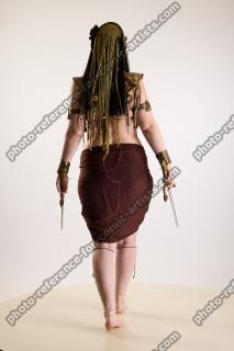 Moira Cosplay Ancksunamun Pose With Knifes 05